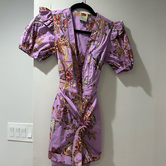Farm Rio Lilac Floral Monkey Short Sleeve
Romper - Picture 4 of 5